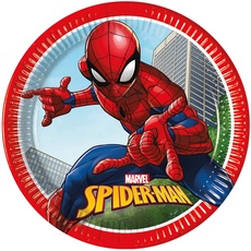 Bild 93863 - Teller Spiderman Crime Fighter, 23 cm, 8 Stück, FSC, Einwegteller, Pappteller, Geburtstag, Mottoparty