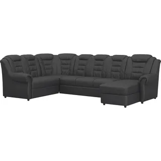Home Affaire Wohnlandschaft Baumwolle/Polyester U-Form schwarz
