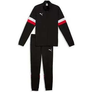 PUMA Herren Individualrise Tracksuit Strickanzüge, PUMA Black-PUMA White-PUMA Red, XL EU