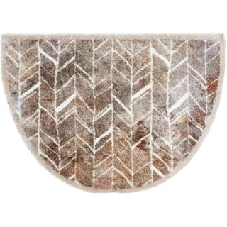 ASTRA Fußmatte »Pure&Soft 018« halbrund 7 mm Höhe Sauberlaufmatte, weiche Oberfläche, waschbar, rutschfest, bunt