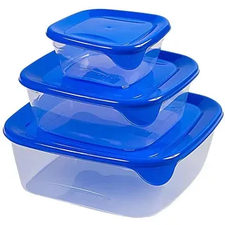 Curver Fresh & Go Frischhaltedosen 3 Stck Vorratsbehälter Vorratsdosen - Blau