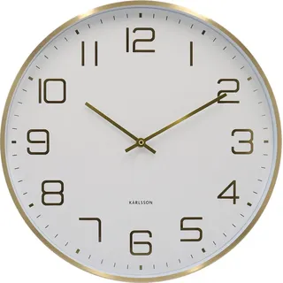 Wanduhr ELEGANCE GLOW, Ø 40 cm - Weiß