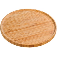 Bild Pizzateller 32 cm aus FSC-zertifiziertem Bambus/Holzteller/Pizzaunterlage/Pizza-Holzteller/Holzgeschirr