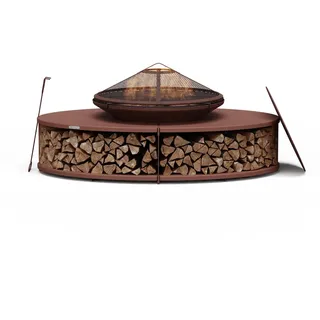 Blumfeldt Feuerschale Ø 64 cm Braun