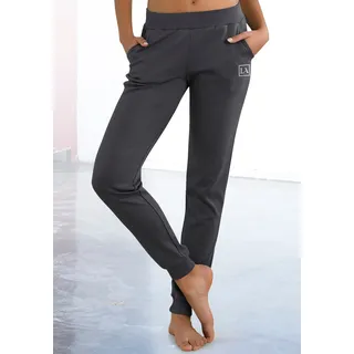 LASCANA ACTIVE Jogginghose in schmaler Form mit Bündchen, anthrazit