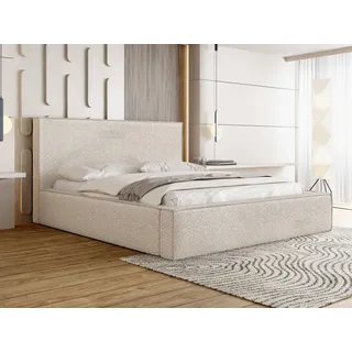 WFL GROUP Polsterbett 200 x 200 cm Beige