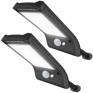 EJEAS Bruture Solarlampen für außen, 36 LED Solarleuchte mit Bewegungsmelder Superhelles Solar Wandleuchte Notfall Sicherheitslicht für Wände Flur Veranda(2 Pack)