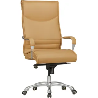 Bürostuhl BIGBOSS Bezug Kunstleder Caramel Schreibtischstuhl - Beige