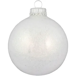 Krebs Glas Lauscha Weihnachtskugeln Innenglitter