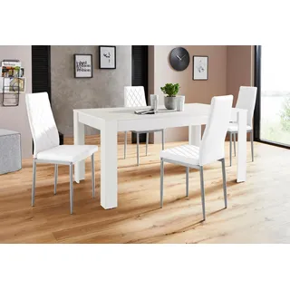 OTTO home INOSIGN Essgruppe »Lynn160/Brooke« Set, 5 Stk. tlg. Tisch mit 4 Stühlen,