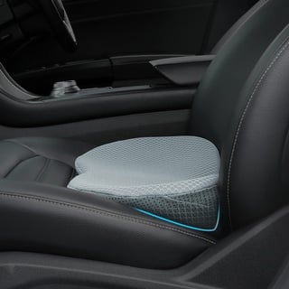 Livtribe Autositzkissen,Ergonomisches Sitzkissen für Auto,Memory Foam Autositzauflage,keilkissen für Autositz,Road Trip Essentials für Fahrer(Grau)