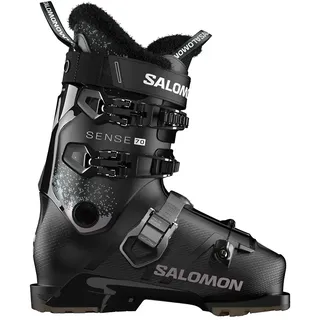 Salomon Sense 70 W Gw Damen-alpinskistiefel - Black / Black / Oil Green - 27.0-27.5