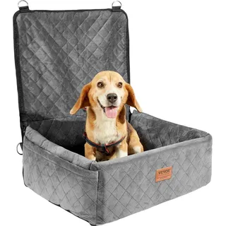 Vevor Hundeautositz bis 18 kg Größe grau