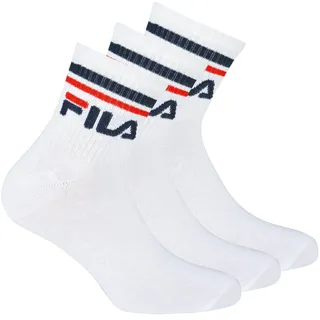 Fila Kurzsocken 3er Pack Weiß 43-46