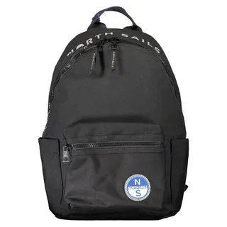 Stylischer Herren-Rucksack in Schwarz mit Laptop-Fach und Taschen - Schwarz