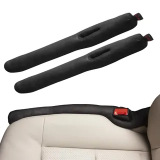 Walser AntiDrop Autositz Lückenfüller, Sitzlückenfüller fürs Auto, Ritzenfüller Auto, Lückenkissen 49x7x5 cm, Auto-Sitzlückenfüller 2er-Pack 24048