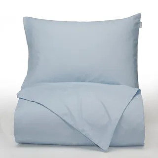 Bianca Plain Dyed Blau 140 x 220 cm + 2 x 60 x 70 cm