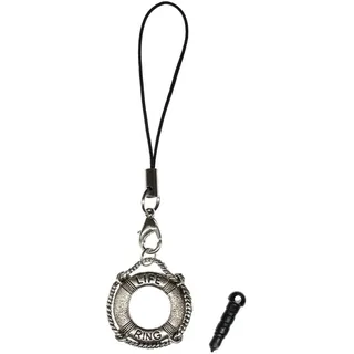 Miniblings Rettungsring Handyanhänger Handyschmuck Boot Schiff Meer Ozean silber- Handmade Modeschmuck I Anhänger Handyschmuck Schlüsselanhänger