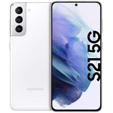 Samsung Galaxy S21 5G, Android Smartphone ohne Vertrag, Triple-Kamera, Infinity-O Display, 256 GB Speicher, leistungsstarker Akku, Phantom White