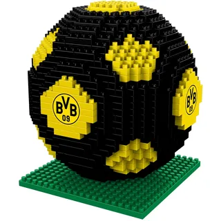 FOCO Offizielles Lizenzprodukt Borussia Dortmund BRXLZ 3D-Fußball-Konstruktionsspielzeug Modell In alternativer Teamfarbe