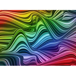 Papermoon Fototapete »Abstrakte fließende Linien«, bunt