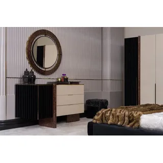Kommoden Schrank Modernes Sideboard Schlafzimmer JVmoebel - Schwarz, Weiß