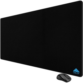 Cacoy Gaming Mauspad XXL, 120x60 cm Übergröße Groß Schreibtischunterlage, Wasserdichter und Rutschfester Gummiunterseite Büro Tischunterlage, Erweiterte Computer Mausmatte Gaming Zubehör, Schwarz