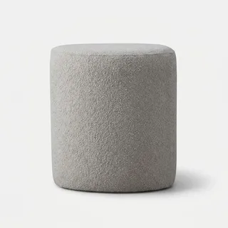 Hocker Modern Weiß Grau Elegant Sitzhocker Schminktischhocker - Hellgrau