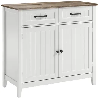 bealife Küchen-Sideboard Buffet-Schrank 2 Schubladen 2 Türen  Grau