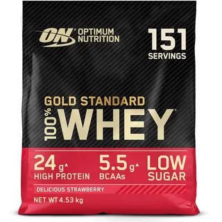 Gold Standard 100% Whey Strawberry Pulver 4540 g