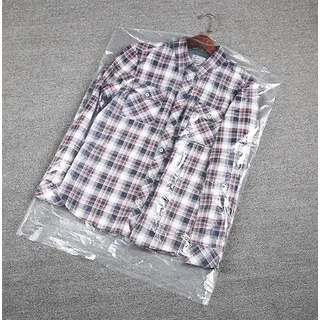 5er Set Kleiderschutzhülle Transparent | Mantelschutz durchsichtig | Kleiderfolie in der Größe [60x90cm] - 5 Stück Kleidersack | Bekleidungsschutzhüllen | Kleiderhülle | Staubschutz | Kleidungsbeutel