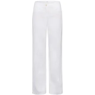 BRAX Damen Style Farina Pure Linen Hose White 29W / 30L