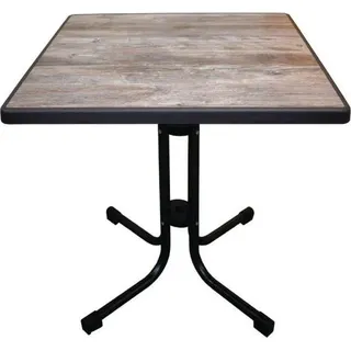 Limburg Vintage Klappbarer Terrassentisch Wetterfest 70 X 70Cm - Grau