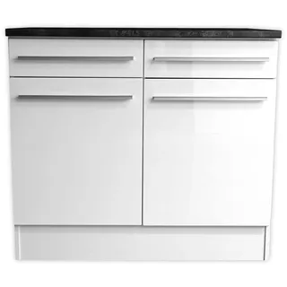 BASIC by Balculina Unterschrank Jazz 100 x 90 x 60 cm Weiß
