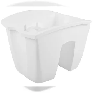 Prosperplast Geländertopf 24 x 27 x 20 cm Weiß