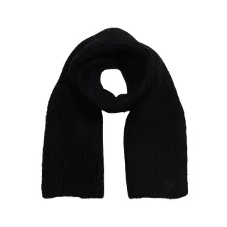 Superdry für Damen. W9310069A Schwarzer Rippenstrickschal (OSFA), Lässig, Nylon