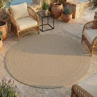 Ayyildiz Desert 1304 Outdoor-Teppich 160 x 160 cm Beige