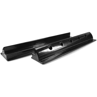 Offgridtec Spoiler Solar Dachhalterung Set von 2 (55 x 8,9 x 6,5 cm), Heavy Duty ABS PV Halterung für Solarmodule, Leicht & Stabil, Vorgebohrte Montageschraubenlöcher, Wetterfest & Langlebig, Schwarz
