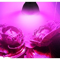 Wankd LED Pflanzenlampe, Pflanzenlampe 18W LED Pflanzenlampe Vollspektrum GU10 Weiß Pflanzenlicht für Zimmerpflanzen LED Grow Light Wachstumslampe für Garten, Blumen, Gemüse, Obst (GU10)