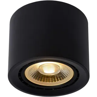 LUCIDE FEDLER 1x12W rund Aluminium Schwarz