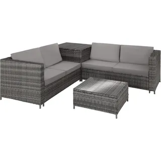 Tectake Siena Loungeset grau/hellgrau