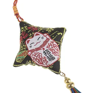 Lachineuse - Glücksbringer-Anhänger, Maneki Neko, 28 cm, japanischer Glücksbringer zum Aufhängen, japanisches Amulett – Omamori Glücksbringer – japanische Katze – Geschenk Japan Asien – Glück & Erfolg