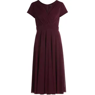 Cocktailkleid VERA MONT "Cocktailkleid im Glitzer-Look", Damen, Gr. 38, EURO, lila (strong aubergine), Obermaterial: 92% Polyamid PA. 5% Polyester PES. 3% Elasthan EL., Kleider Cocktailkleid