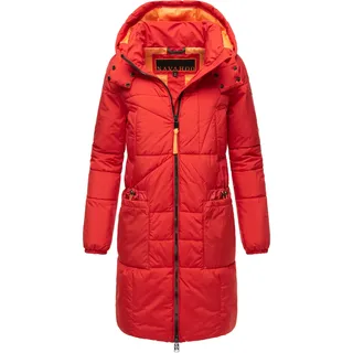 Steppmantel NAVAHOO "Steppmantel Bliblablubb 14", Damen, Gr. S, rot (salsa rot), Obermaterial: 100% Polyester Pol. recyc..  Obermaterial: Futter: 100% Polyester Pol. recyc.. 100% Polyester Pol. recyc.., Mäntel Steppmantel