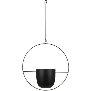 MICA Decorations Dexter Blumentopf hängend - L34 x B14 x H65 cm - Schwarz