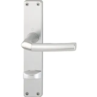 HOPPE Drücker/Langschild Birmingham WC silber
