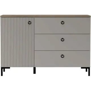 Home Affaire Sideboard 120 x 81 x 41 cm cashmere (beige) / Eiche