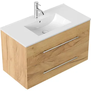 Posseik Badmöbel Homeline 90 Eiche Gold