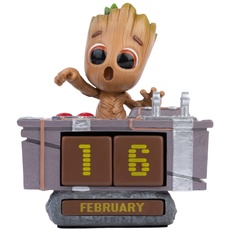 Bild Guardians Of The Galaxy Groot - Ewiger Kalender Marvel Figur Death Button 3D Kalender Tischkalender zum Aufstellen - Dauerkalender Offizieller Marvel Fanartikelt Büro Deko