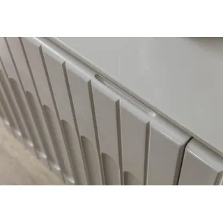 Garnitur Sideboard Spiegel Kommode Schrank Designer Luxus Schränke Kommoden Set - Weiß